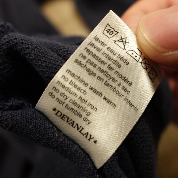 Lacoste Long-Sleeve Polo Shirt Men’s Medium Navy Classic Cotton Croc Logo - Picture 11 of 11